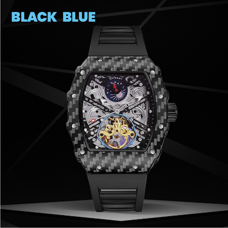 Men Carbon Automatic Mechanical Watch